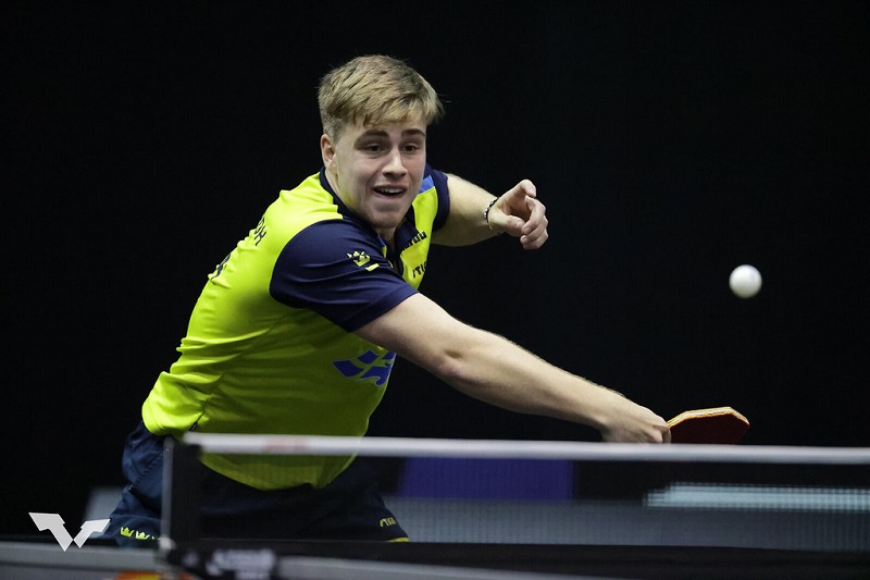 Munich, Germany. 18th Aug, 2022. Table Tennis: European Championship,  Doubles, Women, Final, Samara/Dragoman (Romania) - Polcanova  (Austria)/Sz·cs (Romania): Sofia Polcanova and Bernadette Szocs (r) in  action. Credit: Kolbert-Press/Gamel/dpa/Alamy Live